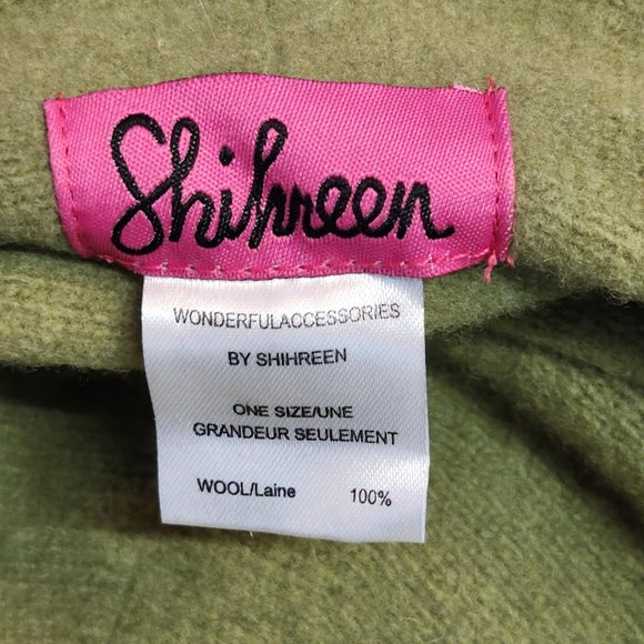NWT Shihreen Chartreuse Wool Hat - Picture 6 of 6